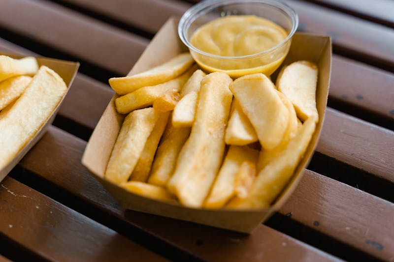 Truffle fries with parmesan