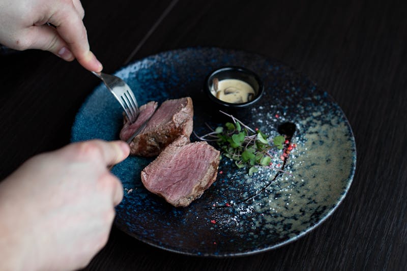 Beef tenderloin main course